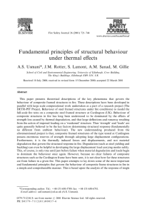 Fundamental principles of structural behaviour under thermal effects