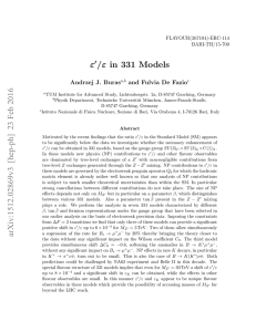 ε /ε in 331 Models arXiv:1512.02869v3 [hep-ph] 23 Feb