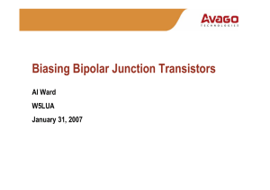 Biasing Bipolar Junction Transistors