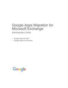 Google Apps Migration for Microsoft Exchange