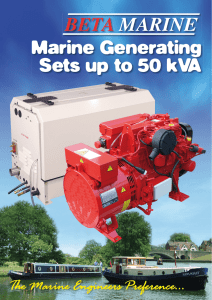 Marine Generating Sets up to 50 kVA