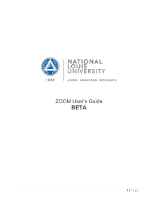 ZOOM User`s Guide