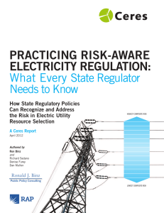 Practicing Risk-Aware Electricity Regulation