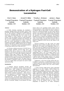 Demonstration of a Hydrogen Fuel-Cell Locomotive