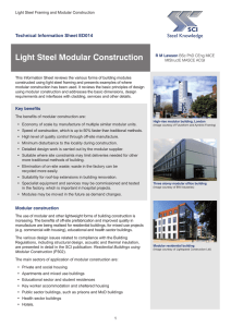 Light Steel Modular Construction