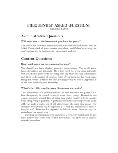 FREQUENTLY ASKED QUESTIONS Administrative Questions