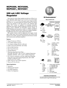 NCP5500 - 500 mA LDO Voltage Regulator