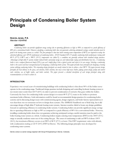 Principals of Condensing Boiler System Design