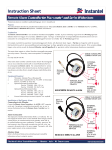 Micromate® Remote Alarm Controller