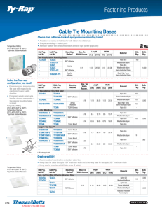 Ty-Rap Fastening Products