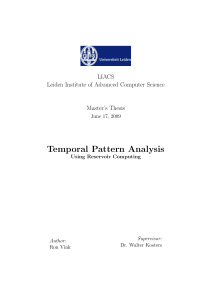 Temporal Pattern Analysis