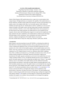 A review of MEMS tunable inductors