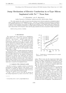 Jump Mechanism of Electric Conduction in n