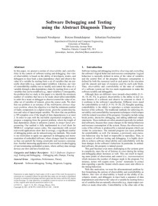 Software Debugging and Testing using the Abstract Diagnosis Theory