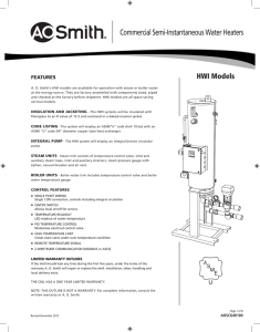 aoscg40100 - AO Smith Water Heaters
