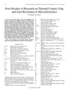 Four Decades of Research on Thermal Contact, Gap, and Joint