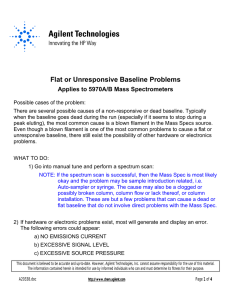 5970A/B - Baseline Flat or Unresponsive