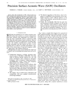 Precision Surface-Acoustic-Wave (SAW) Oscillators