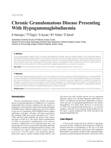 Chronic Granulomatous Disease Presenting With