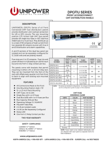 1U Front Access GMT Fuse Panel – DPGF1U Series