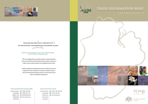 Essentials Oils Trade Information Brief