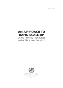 an approach to rapid scale-up