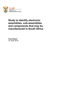 Study to identify electronic assemblies, sub