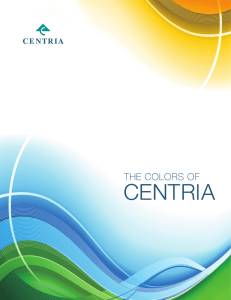 CENTRIA`s palette of nearly 100 colors
