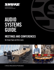 Audio Systems Guide for Meetings and Conferences (English)