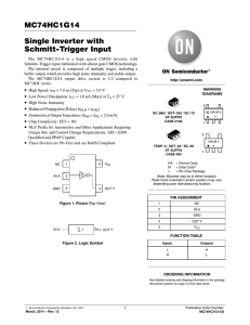 Single Inverter with Schmitt-Trigger Input