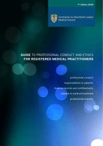 Guide to Professional Conduct and Ethics for