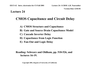 CMOS Capacitance and Circuit Delay