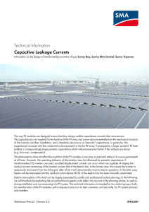Technical Information - Capacitive Leakage Currents