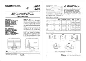 0.05µV/°C max, SINGLE-SUPPLY CMOS OPERATIONAL