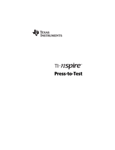 Press-to-Test - Texas Instruments