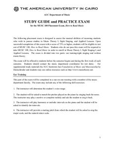 STUDY GUIDE and PRACTICE EXAM