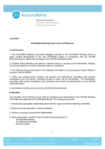 1 June 2015 AA1000AS Working Group Terms of Reference A