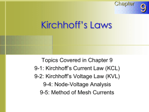 Kirchhoff`s Laws