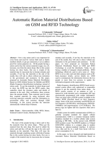 Automatic Ration Material Distributions Based on GSM and RFID