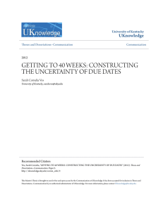 getting to 40 weeks: constructing the uncertainty of due dates