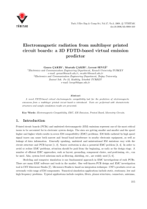 Electromagnetic radiation from multilayer printed circuit