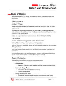 electrical: wire, cable, and terminations