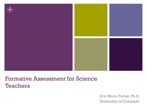 Formative Assessment Workshop