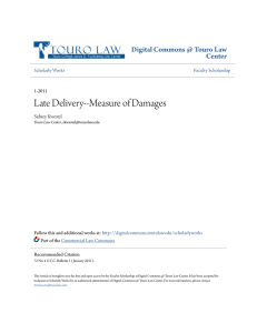 Late Delivery--Measure of Damages