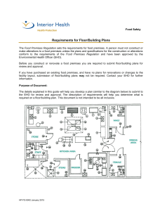 Requirements for Floor/Building Plan