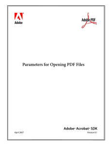 Parameters for Opening PDF Files