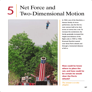 Net Force and Two-Dimensional Motion