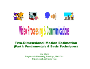 Two-Dimensional Motion Estimation