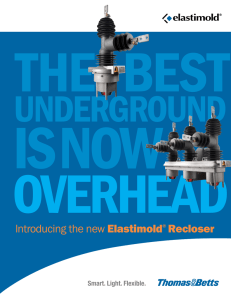 lntroducing the new Elastimold® Recloser