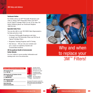 Why and when to replace your 3M™ Filters!